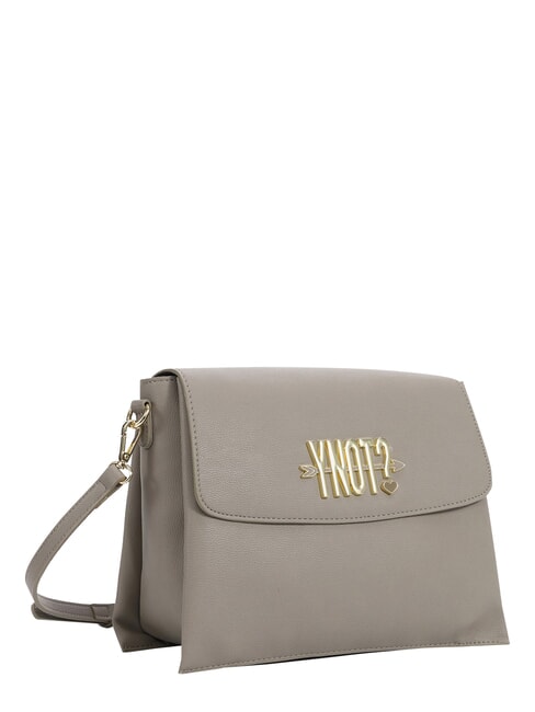 LOVERS Bolso de hombro con solapa gris pardo - Bolsos Mujer
