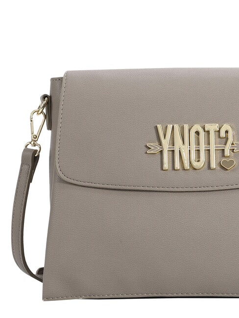 LOVERS Bolso de hombro con solapa gris pardo - Bolsos Mujer