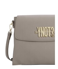 YNOT LOVERS Bolso de hombro con solapa gris pardo - Bolsos Mujer - 3