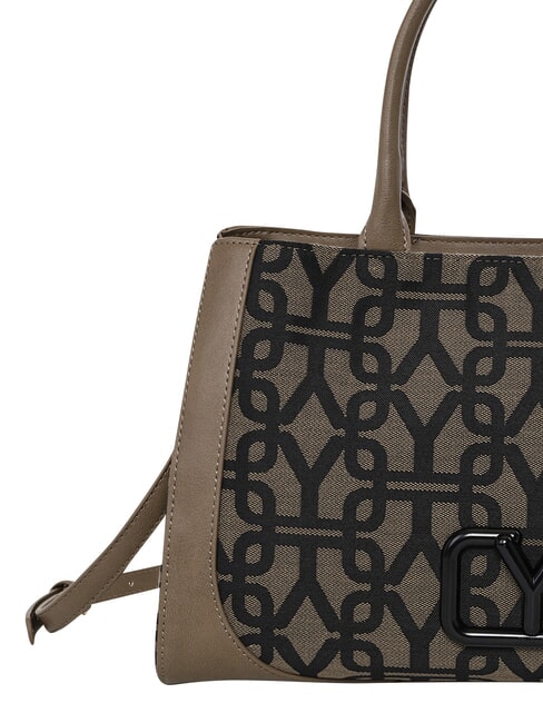 GRACE Bolso de mano L, con correa para el hombro BROWN - Bolsos Mujer