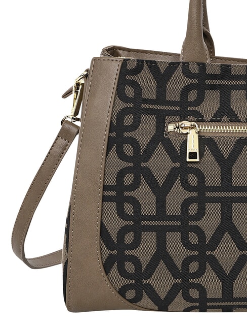 GRACE Bolso de mano L, con correa para el hombro BROWN - Bolsos Mujer