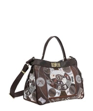 YNOT FASHIONOPOLY Bolso de mano con correa para el hombro chocolate - Bolsos Mujer - 3