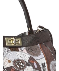 YNOT FASHIONOPOLY Bolso de mano con correa para el hombro chocolate - Bolsos Mujer - 5