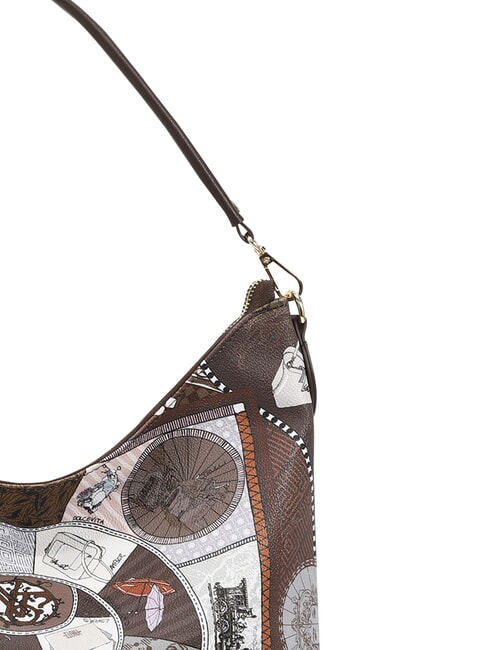 FASHIONOPOLY Bolso de hombro chocolate - Bolsos Mujer