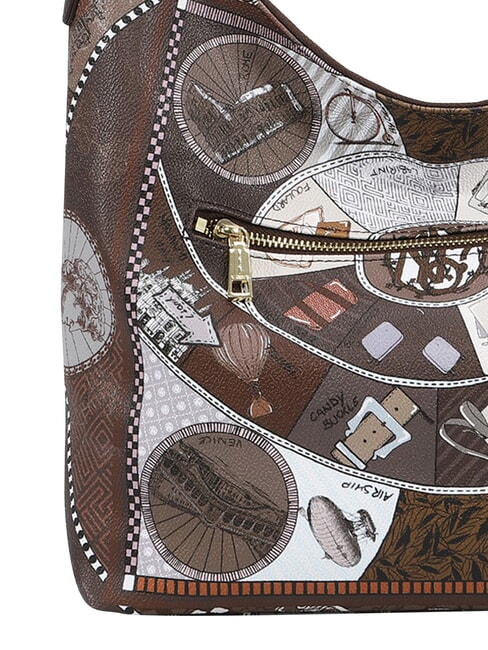 FASHIONOPOLY Bolso de hombro chocolate - Bolsos Mujer