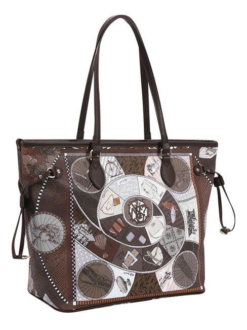 FASHIONOPOLY Bolsa de compras, bolso de hombro chocolate - Bolsos Mujer