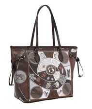 YNOT FASHIONOPOLY Bolsa de compras, bolso de hombro chocolate - Bolsos Mujer - 3