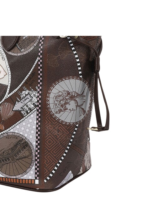 FASHIONOPOLY Bolsa de compras, bolso de hombro chocolate - Bolsos Mujer