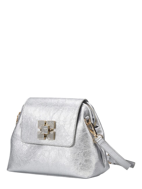 CRACKLE Minibolso de hombro SILVER - Bolsos Mujer
