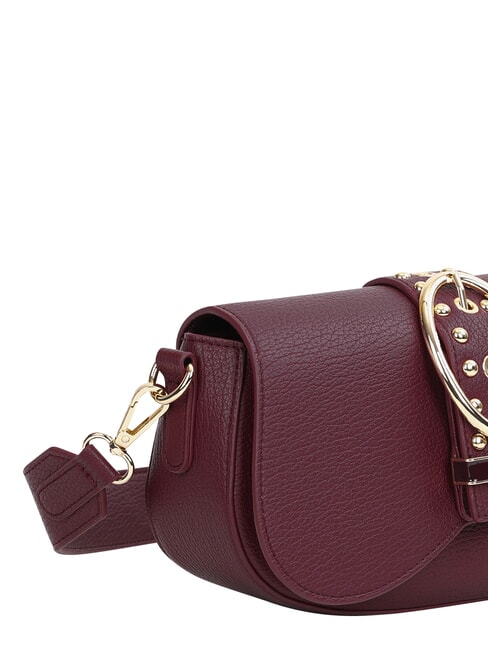 ROCKER Bolso de hombro con hebilla y tachuelas vino - Bolsos Mujer