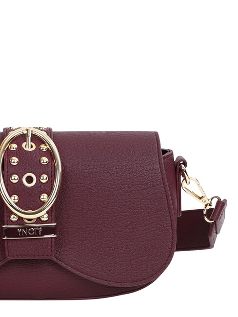 ROCKER Bolso de hombro con hebilla y tachuelas vino - Bolsos Mujer