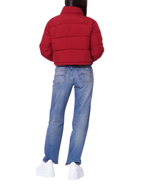 TH JEANS Chaqueta corta de plumas rojo regata - Chaquetas de plumas de mujer