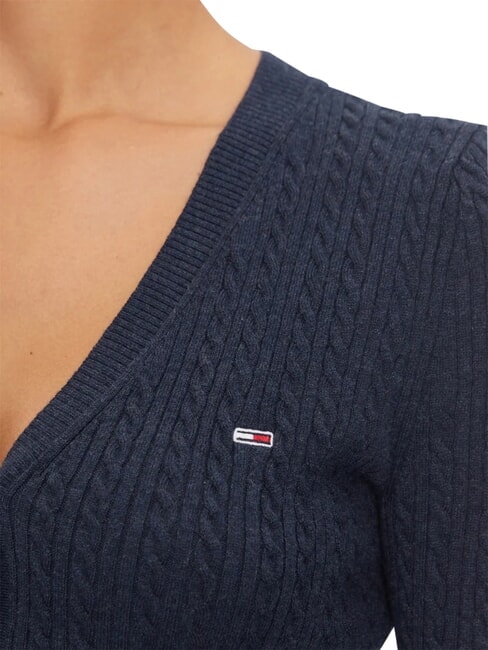 TH JEANS C&aacute;rdigan de manga larga noche oscura azul marino melange - Su&eacute;teres de mujer