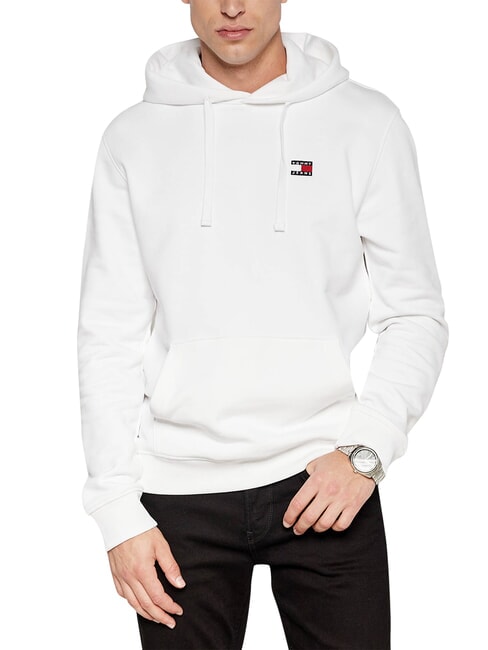 TH JEANS Sudadera con capucha de algod&oacute;n blanco antiguo - Sudaderas