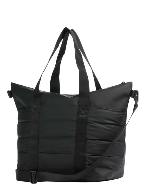 PUFFER Bolso de hombro tipo shopper, con correa para el hombro. negro - Bolsos Mujer