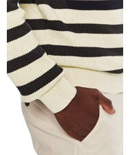 TOMMY HILFIGER TH Jersey de algod&oacute;n de cuello redondo leche de avena htr / cielo del desierto - Su&eacute;teres de los hombres - 5