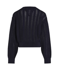 TOMMY HILFIGER TH Jersey de algod&oacute;n de cuello redondo - Su&eacute;teres para ni&ntilde;os