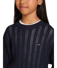 TOMMY HILFIGER TH Jersey de algod&oacute;n de cuello redondo cielo del desierto - Su&eacute;teres para ni&ntilde;os - 5