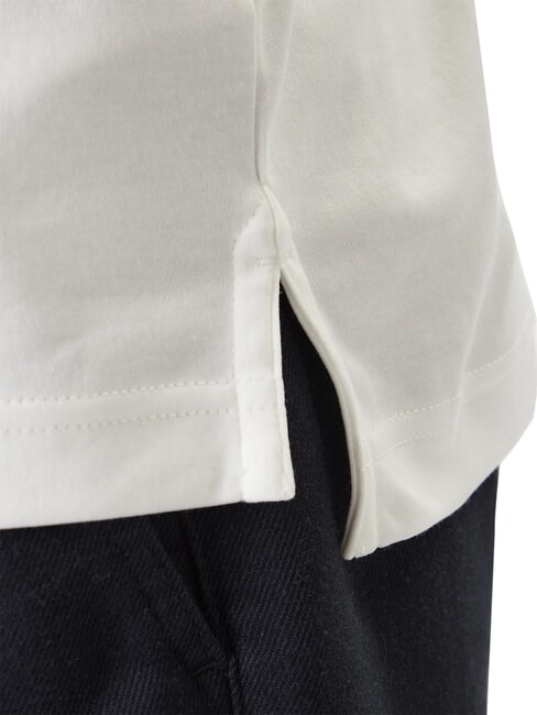 TH Polo de manga corta con cinta en el cuello blanco &oacute;ptico - camisa polo