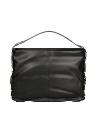 BRACCIALINI NORA Bolso hobo de cuero negro - Bolsos Mujer - 4
