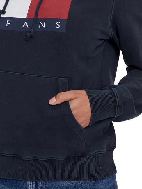 TH JEANS Sudadera de algod&oacute;n Marina de noche oscura - Sudaderas de mujer