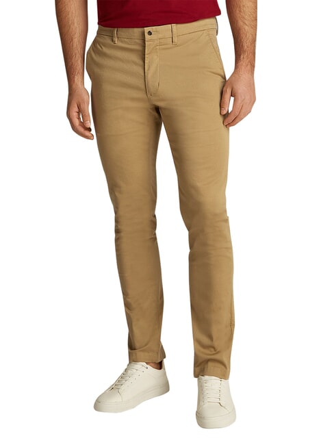 TH BLEECKER Pantalones chinos caqui cl&aacute;sico - Pantalones