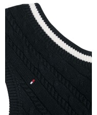 TOMMY HILFIGER TH Chaleco de punto con escote en V cielo del desierto - Su&eacute;teres para ni&ntilde;os - 3