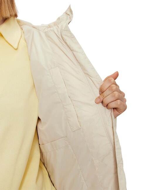 TH JEANS Chaqueta acolchada con capucha papel prensa - Chaquetas de plumas de mujer