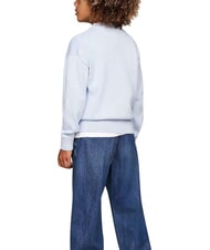 TOMMY HILFIGER TH KIDS Su&eacute;ter de cuello redondo de algod&oacute;n azul ventoso - Su&eacute;teres para ni&ntilde;os - 2