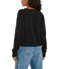 TOMMY HILFIGER TH JEANS c&aacute;rdigan de algod&oacute;n negro - Su&eacute;teres de mujer - 2