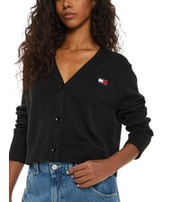TOMMY HILFIGER TH JEANS c&aacute;rdigan de algod&oacute;n negro - Su&eacute;teres de mujer - 4