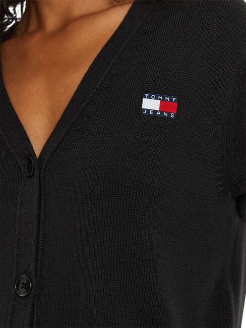 TH JEANS c&aacute;rdigan de algod&oacute;n negro - Su&eacute;teres de mujer