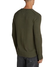 TOMMY HILFIGER TH JEANS  Cuello redondo de algod&oacute;n verde fatiga - Su&eacute;teres de los hombres - 2