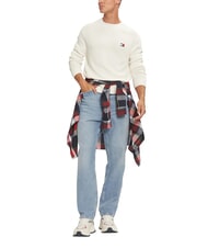 TOMMY HILFIGER TH JEANS  Su&eacute;ter de cuello redondo blanco antiguo - Su&eacute;teres de los hombres - 3