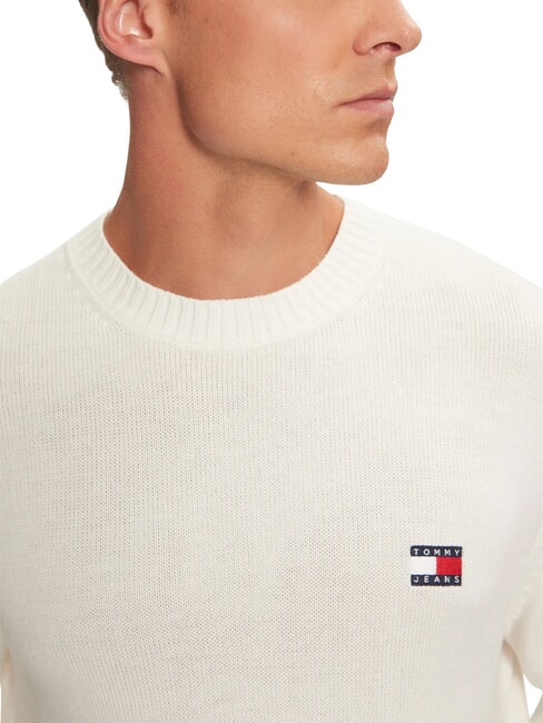 TH JEANS  Su&eacute;ter de cuello redondo blanco antiguo - Su&eacute;teres de los hombres