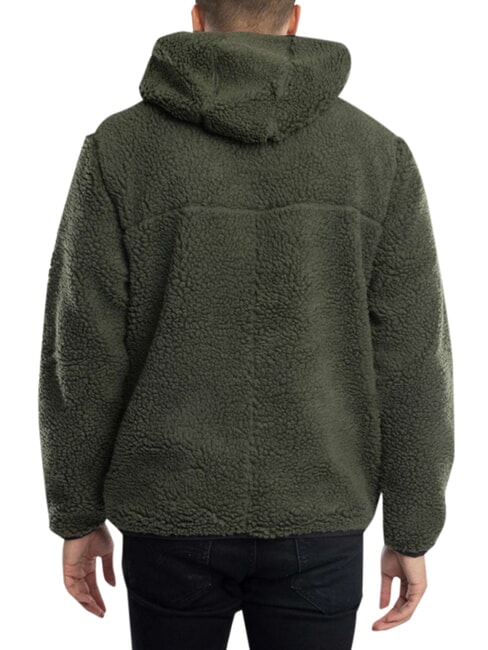 TH JEANS Sudadera con bolsillo y capucha verde fatiga - Sudaderas