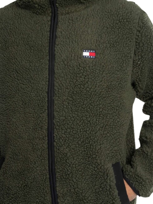 TH JEANS Sudadera con bolsillo y capucha verde fatiga - Sudaderas