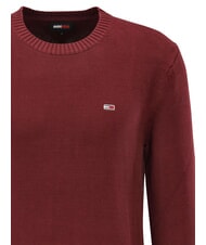 TOMMY HILFIGER TH JEANS  Cuello redondo de algod&oacute;n rojo intenso - Su&eacute;teres de los hombres - 3