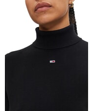 TOMMY HILFIGER TH JEANS Su&eacute;ter tipo con cuello de tortuga negro - Su&eacute;teres de mujer - 4