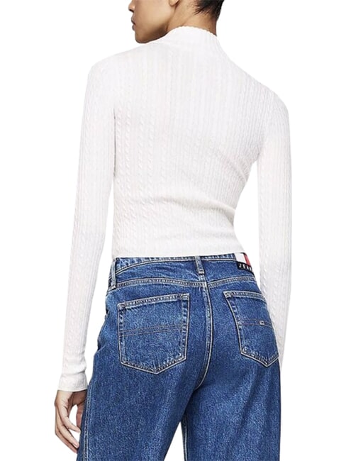 TH JEANS Su&eacute;ter con cremallera completa blanco antiguo - Su&eacute;teres de mujer