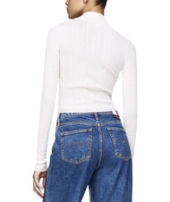 TOMMY HILFIGER TH JEANS Su&eacute;ter con cremallera completa blanco antiguo - Su&eacute;teres de mujer - 3