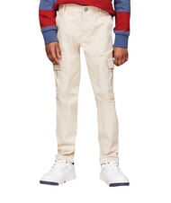 TOMMY HILFIGER TH KIDS Pantalones multibolsillos beige cl&aacute;sico - pantalones para ni&ntilde;os - 2