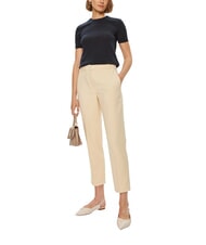 TOMMY HILFIGER TH  Pantalones de cintura alta marfil de campo - Pantalones de mujer - 3