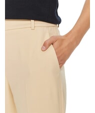 TOMMY HILFIGER TH  Pantalones de cintura alta marfil de campo - Pantalones de mujer - 4