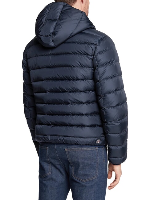 E-CONCRETE Chaqueta de plumas con capucha azul oscuro g&oacute;tico - Chaquetas de plumas para hombre