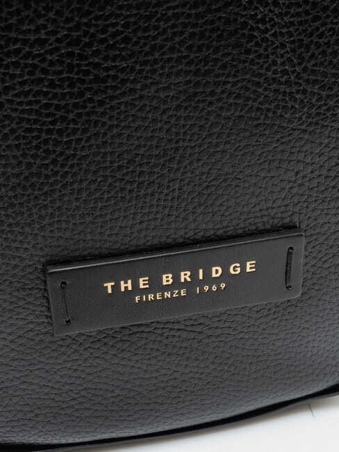 DOMITILLA  Bolso de hombro de piel Oro negro - Bolsos Mujer