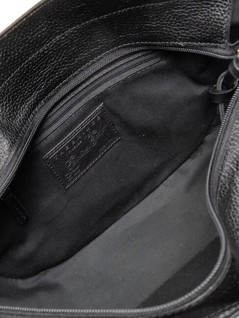 DOMITILLA  Bolso de hombro de piel Oro negro - Bolsos Mujer