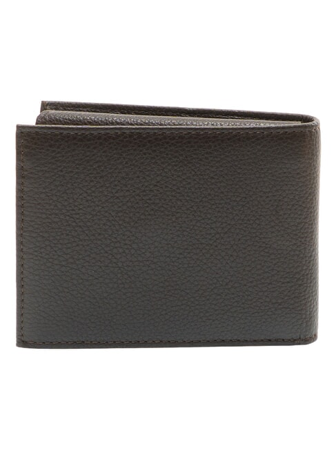 TUMBLED Cartera de piel con monedero. marr&oacute;n oscuro - Carteras Hombre