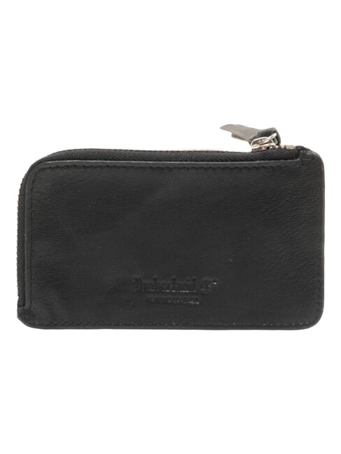BASIC Tarjetero grande de piel con cremallera negro - Carteras Hombre