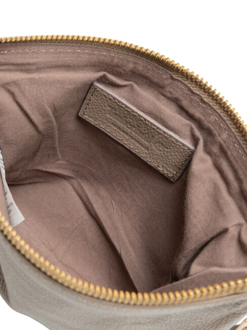 SMALL Bolso de mano peque&ntilde;o de piel con correa de mu&ntilde;eca natural - Bolsos Mujer